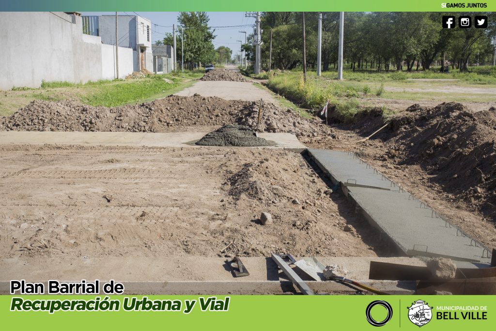 Está a punto de concluir la obra de cordón cuneta en calle Berta Britos de Buc
