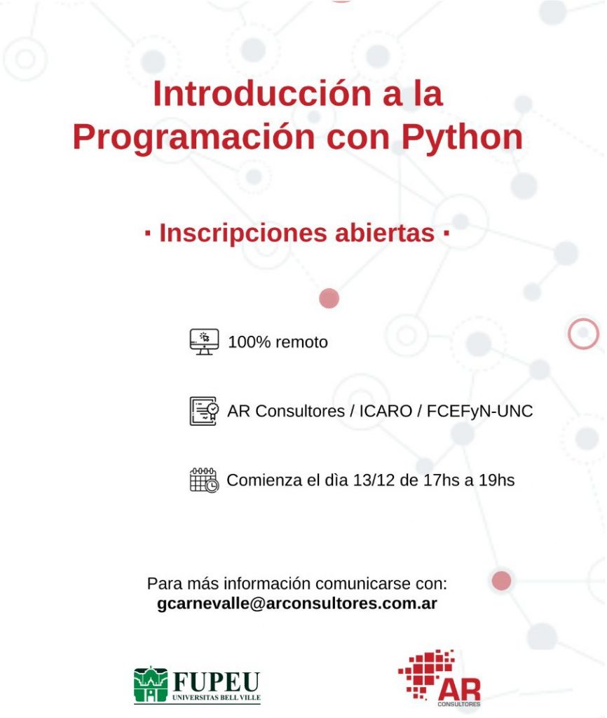 La FUPEU presenta un curso de “Introducción a la Programación con Python”