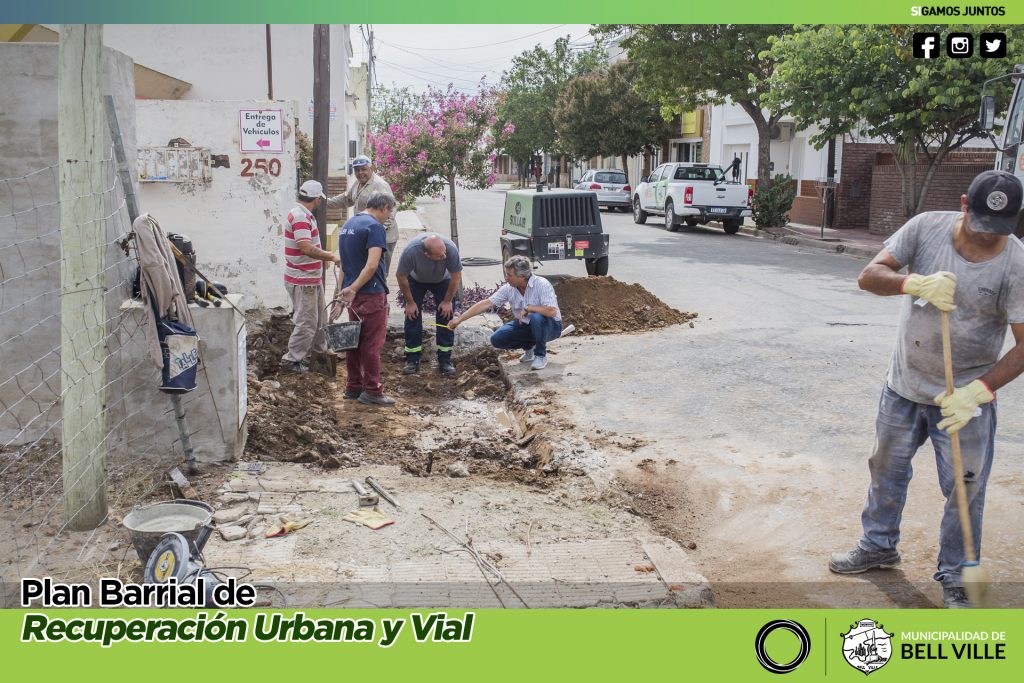 Se está reparando el ingreso al taller vial municipal