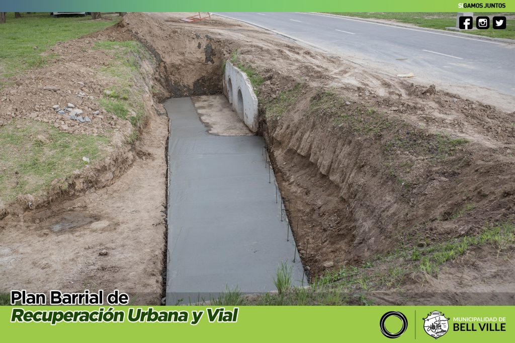Se cumplen obras complementarias en la reconducción del desagüe en Campos del Oeste