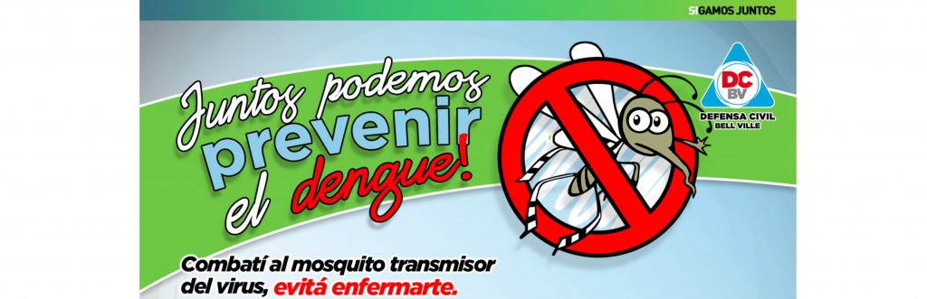 Se reiteran recomendaciones para prevenir el dengue.