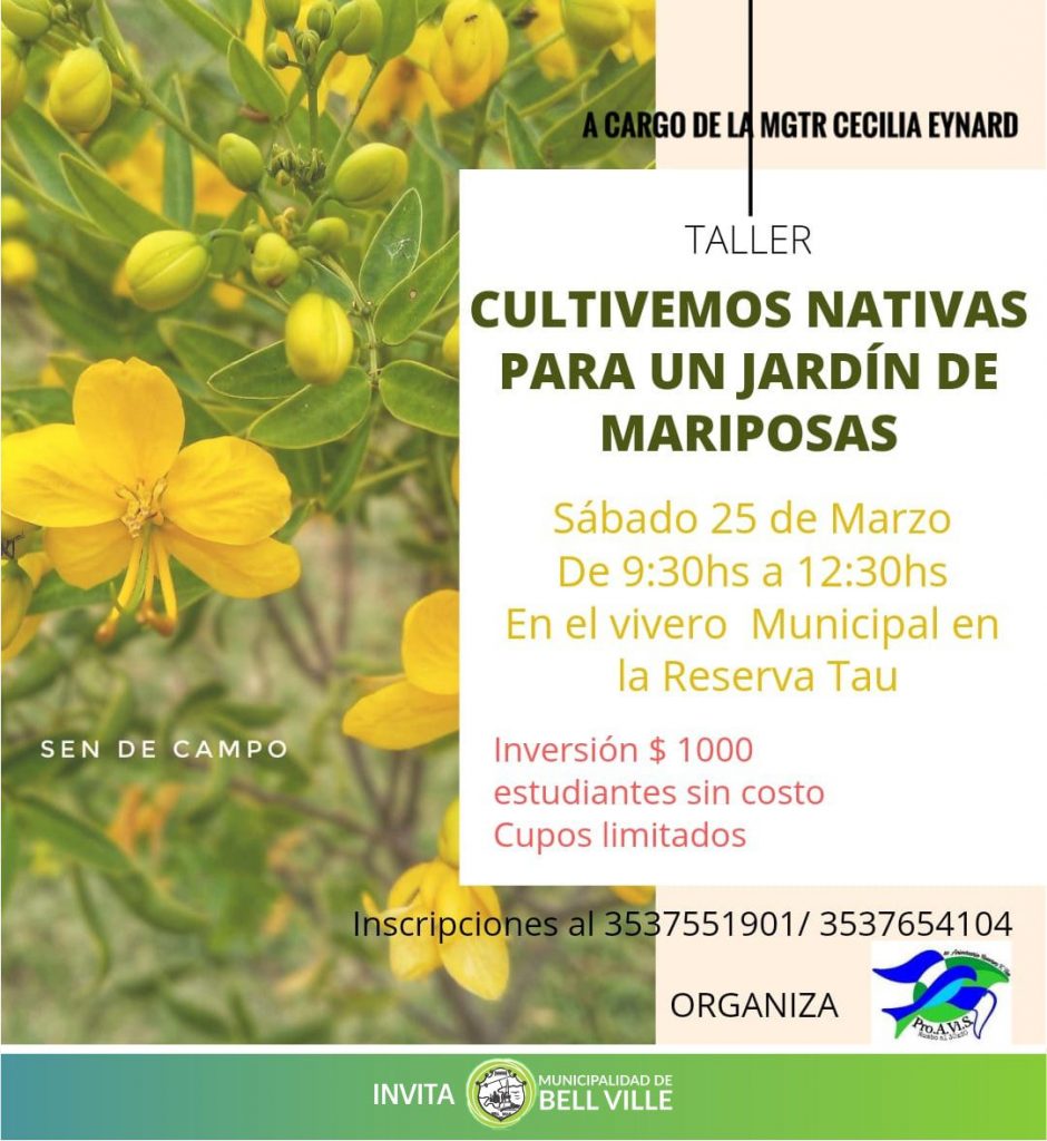 El sábado dictarán un taller sobre plantas nativas en el Vivero Municipal