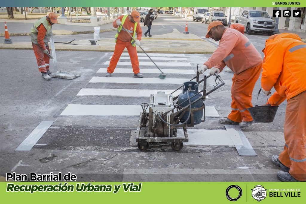 Continuará la demarcación vial, aportando mayor seguridad y ordenamiento del tránsito