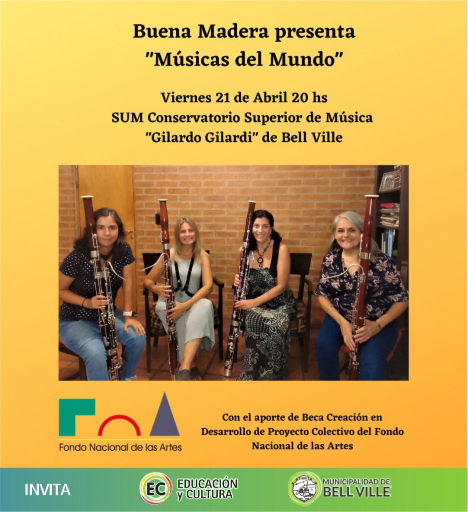 Ensamble de fagotes en el Conservatorio Gilardo Gilardi