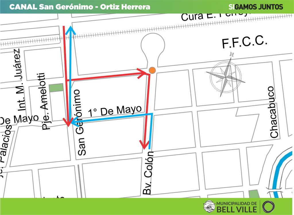 El próximo martes comienza la obra del canal de calle Ortiz Herrera y habrá restricciones vehiculares