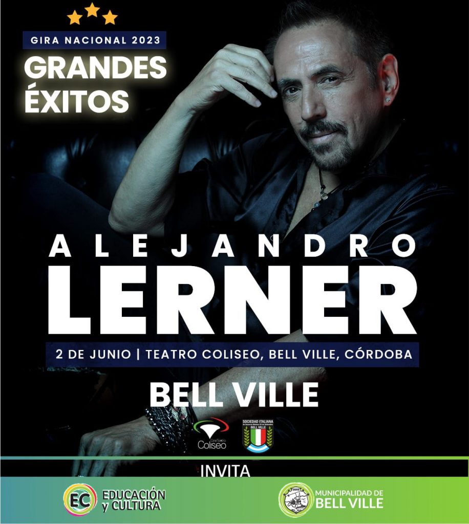 Este viernes en el Teatro Coliseo se presentará el cantautor y compositor Alejandro Lerner