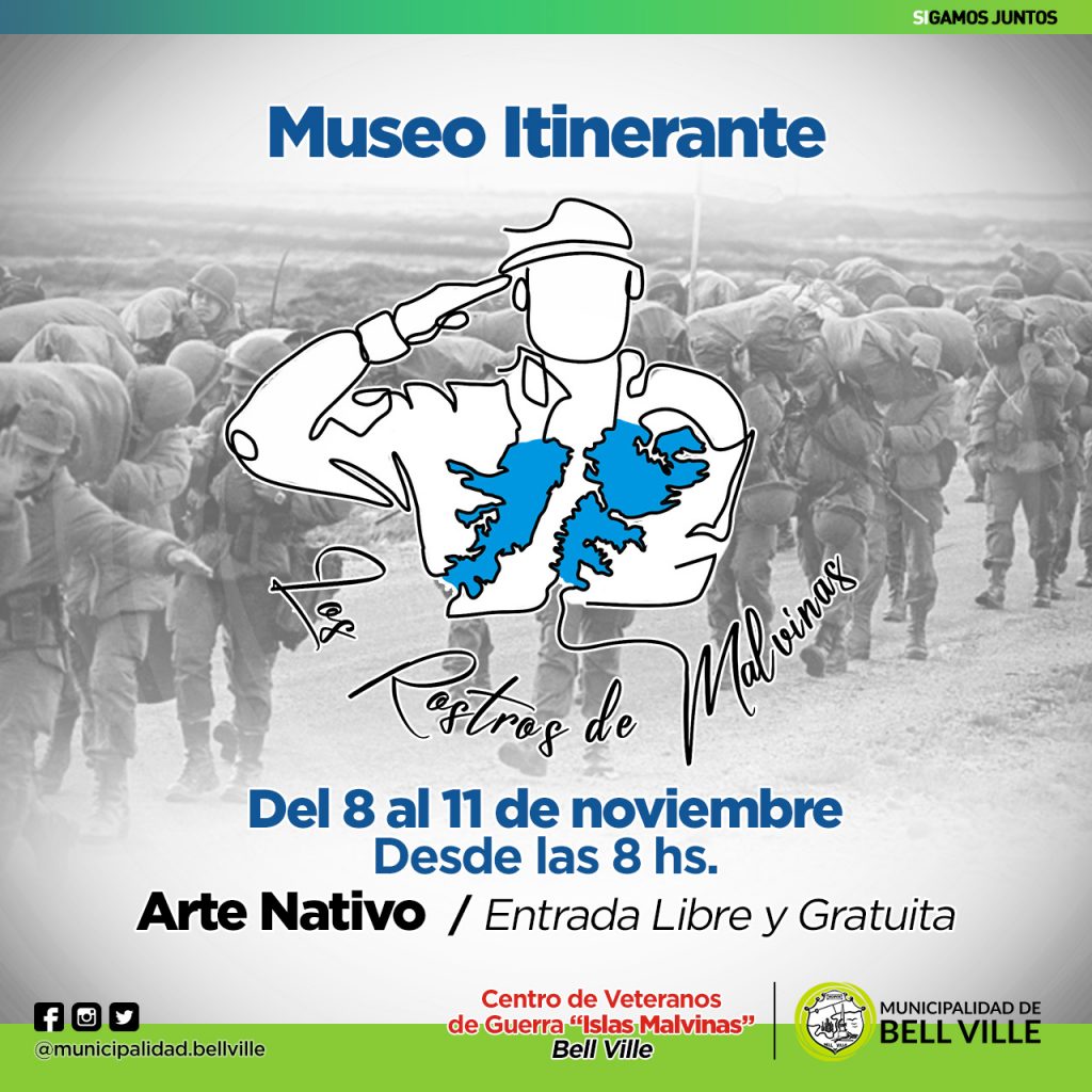 Veteranos de Malvinas presentan un Museo Itinerante con elementos del conflicto bélico