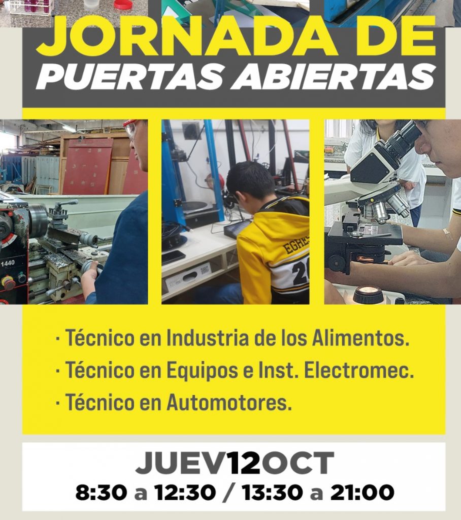 La Ex – ENET realizará el jueves una jornada de puertas abiertas con sus ofertas educativas