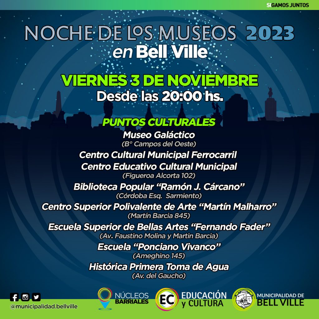 ¿Qué podremos ver en la recorrida local de “La Noche de los Museos?