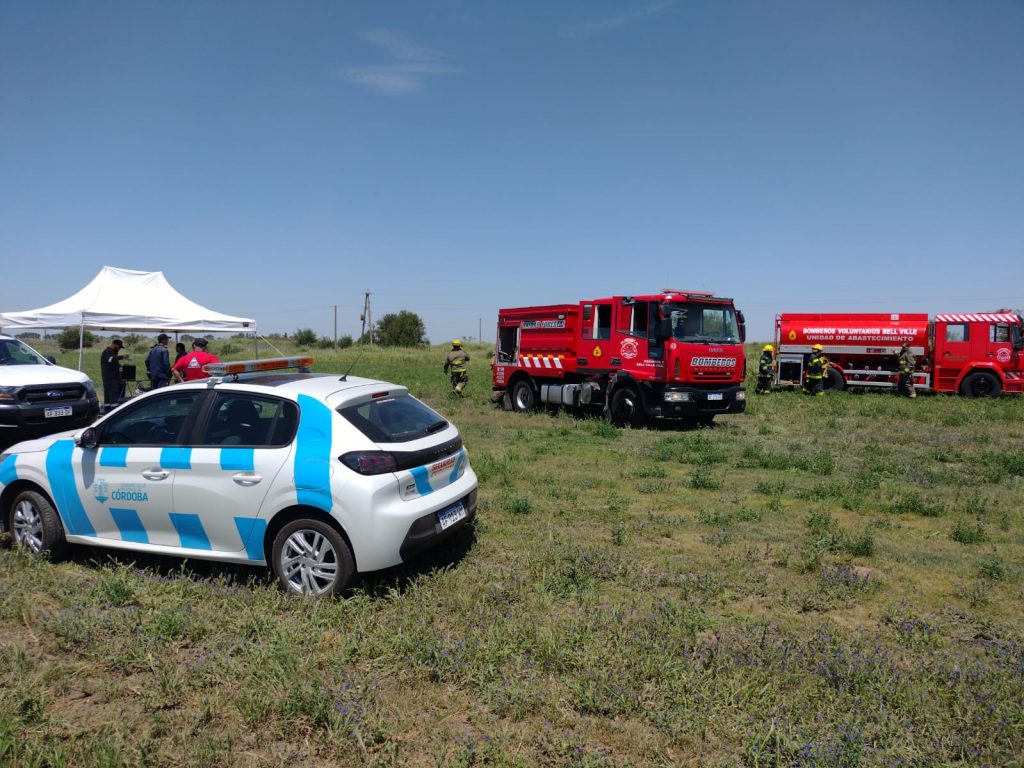Simulacro ante una eventual pérdida de combustible en el poliducto al Norte de la ciudad