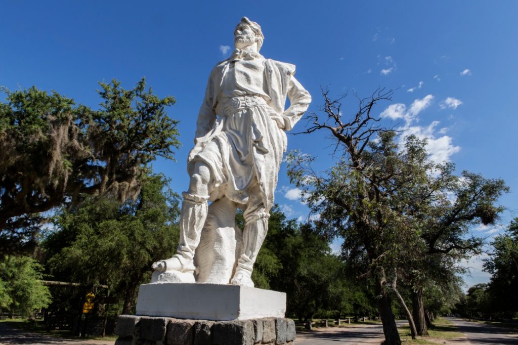 El monumento al gaucho, uno de los atractivos de la Reserva Francisco Tau