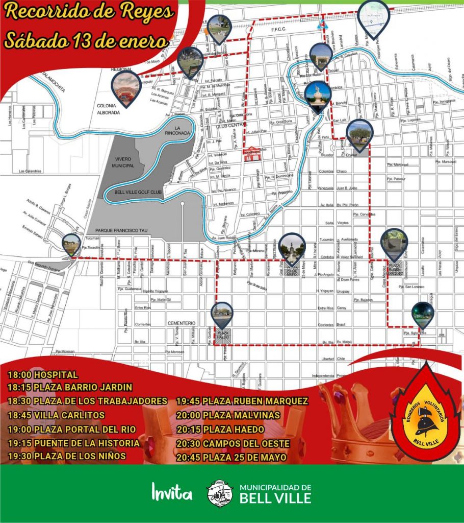 Este sábado, los Reyes Magos recorrerán la ciudad para alegría de chicos y grandes