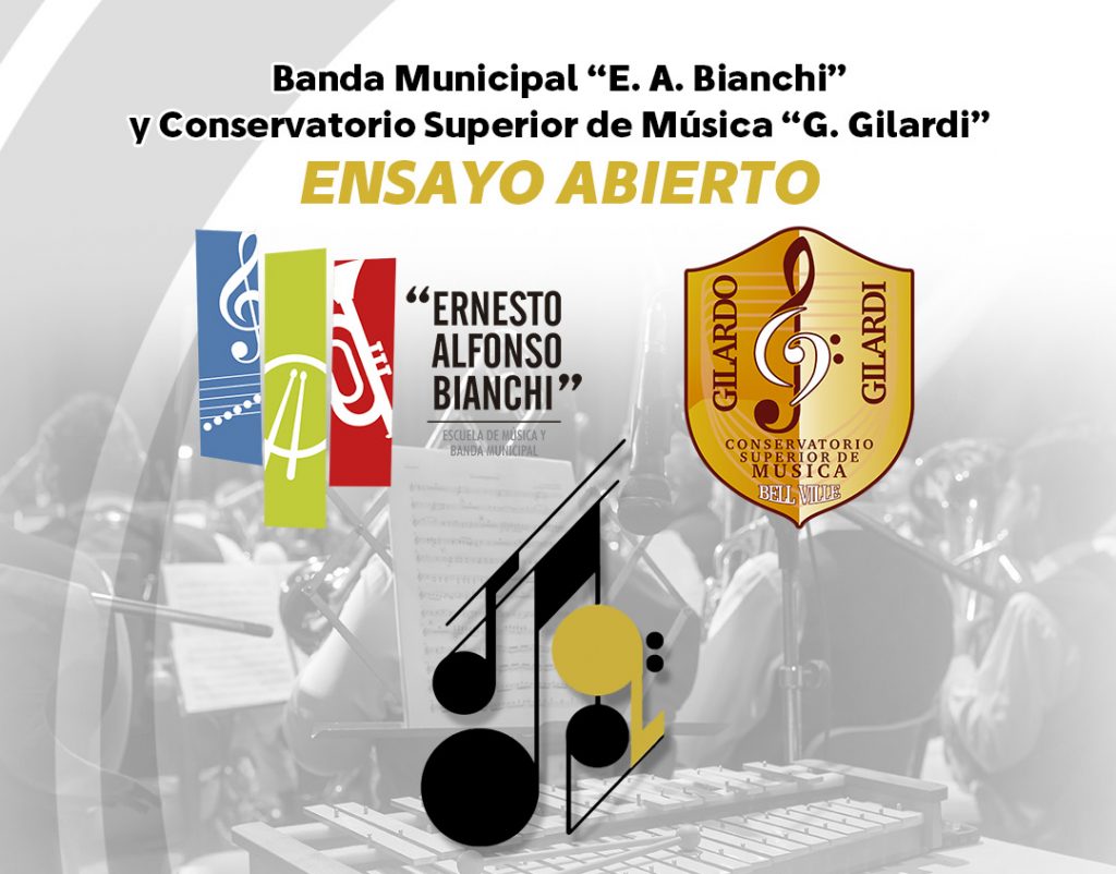 Este miércoles habrá un ensayo abierto de la Banda Municipal y el Conservatorio Gilardo Gilardi