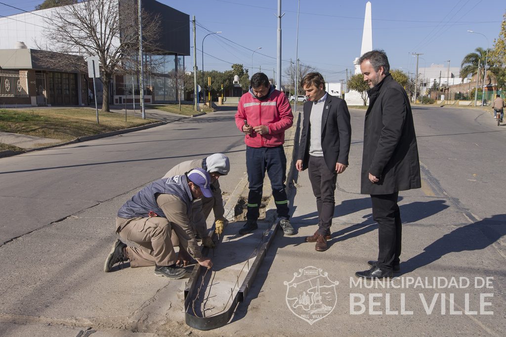 Se pusieron en marcha los trabajos de refacción en la pirámide de bulevar Ascasubi