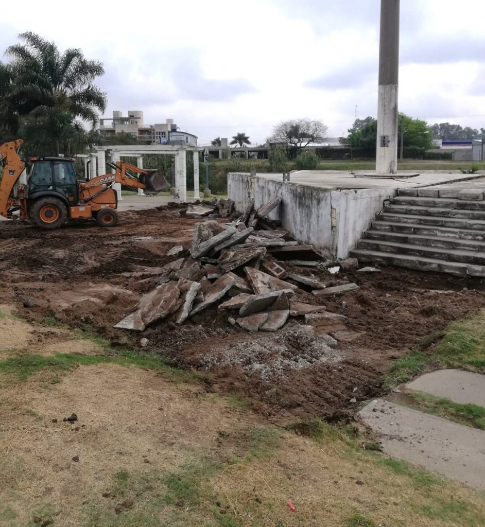 Comenzaron las obras de reacondicionamiento del Paseo de la Reconstrucción