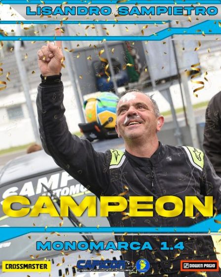 Lisandro Sampietro alcanzó el campeonato de automovilismo monomarca 1.4