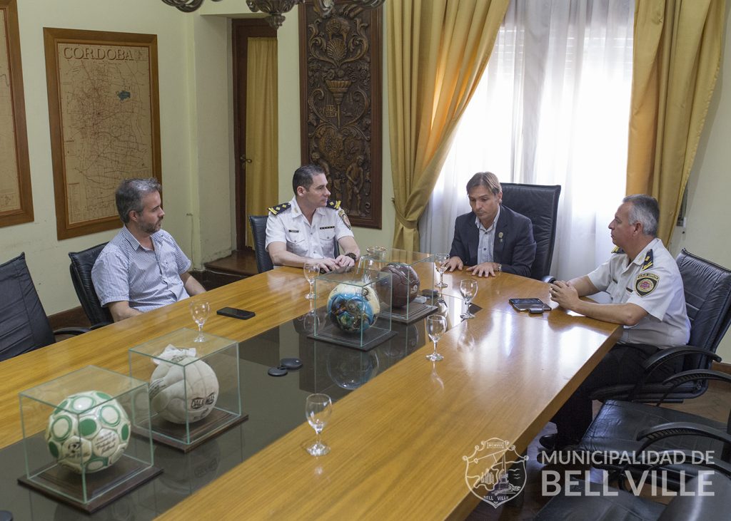 El jefe municipal se reunió con el nuevo director de la Departamental Unión de Policía