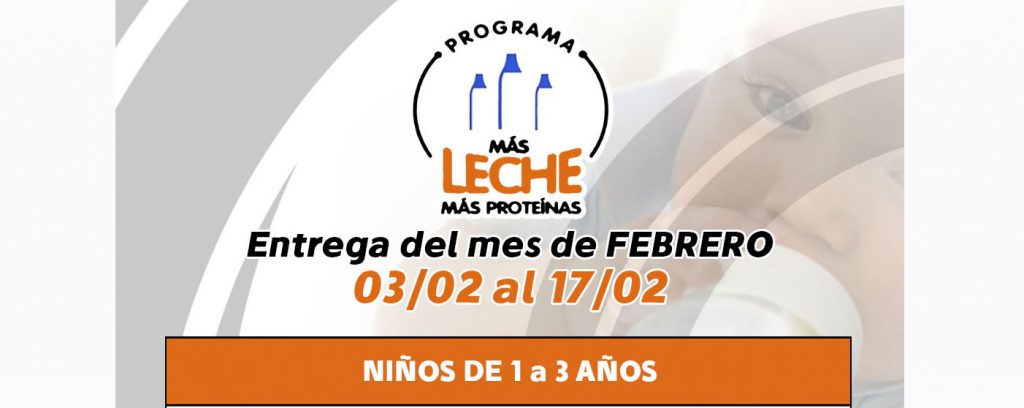 Entrega de módulos “Más leche, más proteínas”: Programa para febrero