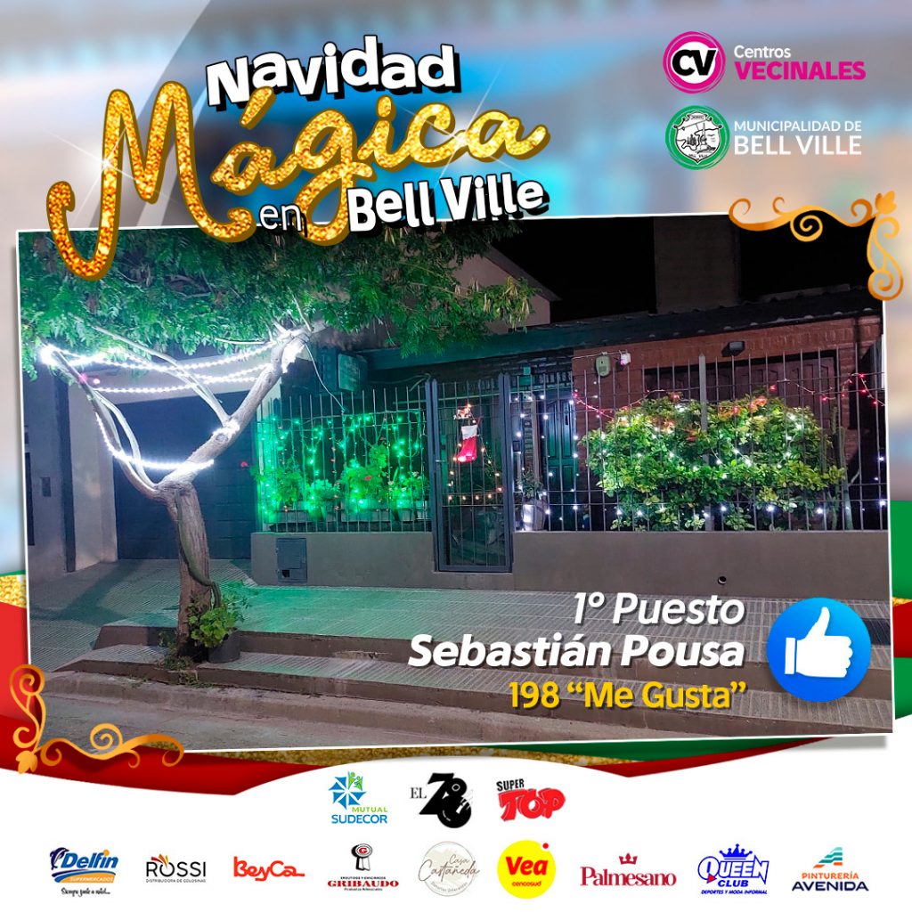 Navidad Mágica en Bell Ville: ganadores del concurso de decoración