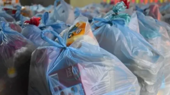 El municipio entregó este mes 1.065 módulos alimentarios a familias vulnerables