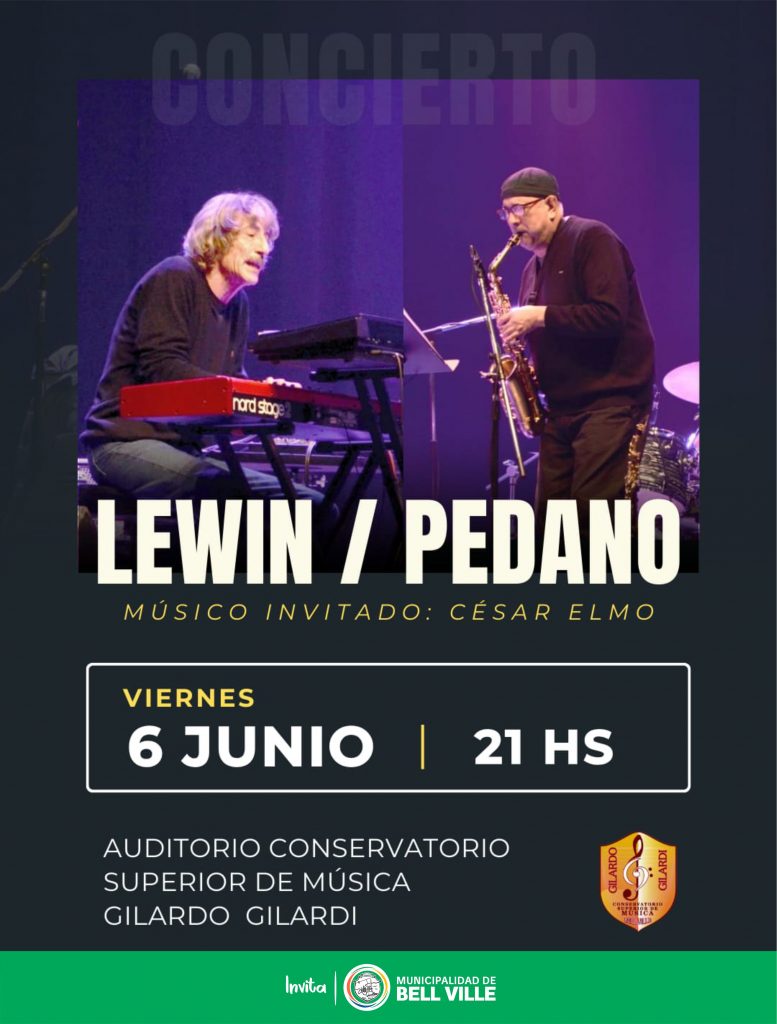 Encuentro musical de relevancia en el Gilardo Gilardi: Pato Pedano, junto a Luis Lewin y César Elmo