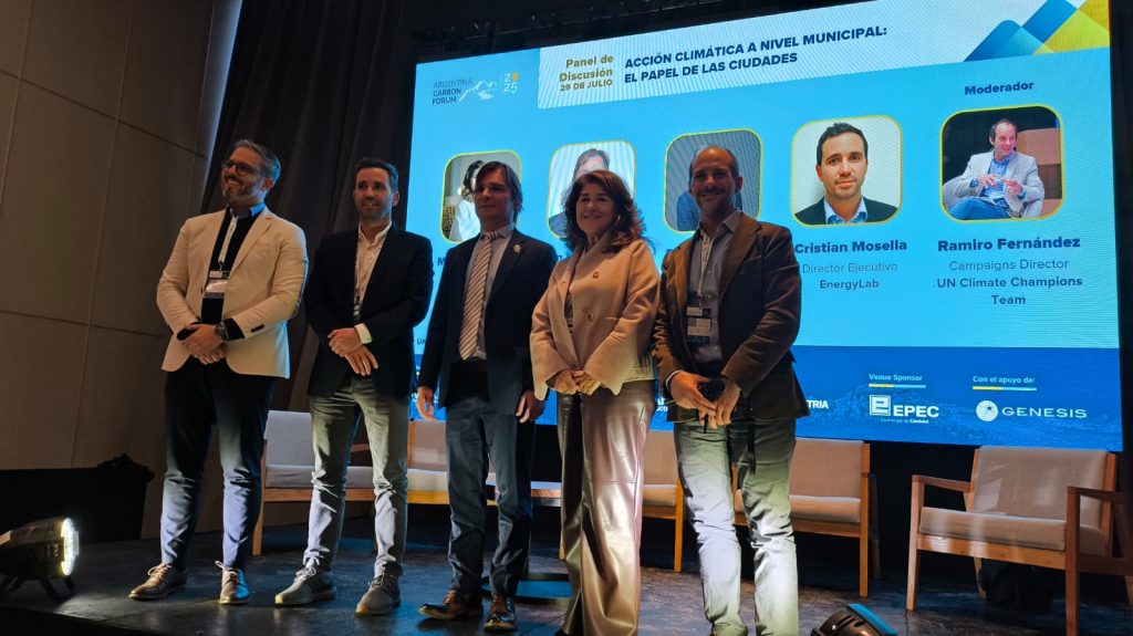Acción climática: el intendente Moroni participó del Argentina Carbon Forum