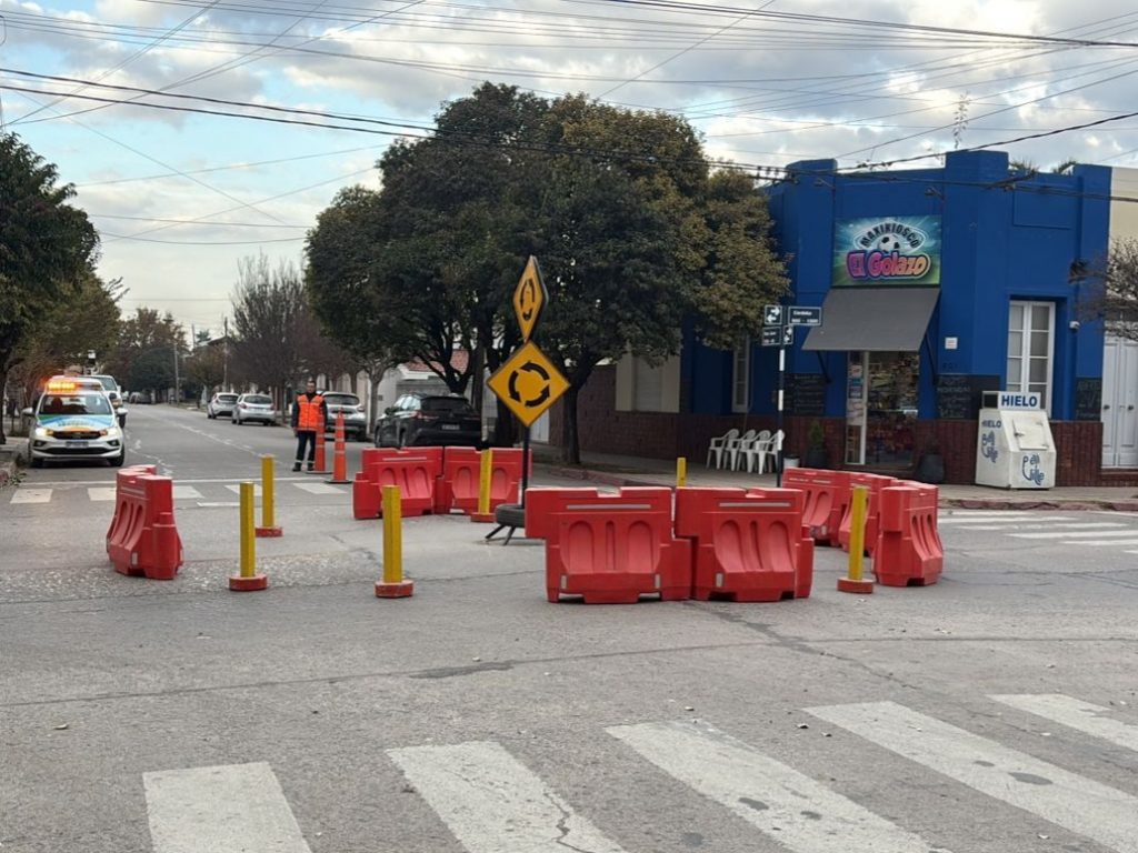 Continúa la intervención vial en la intersección de Córdoba y San Juan