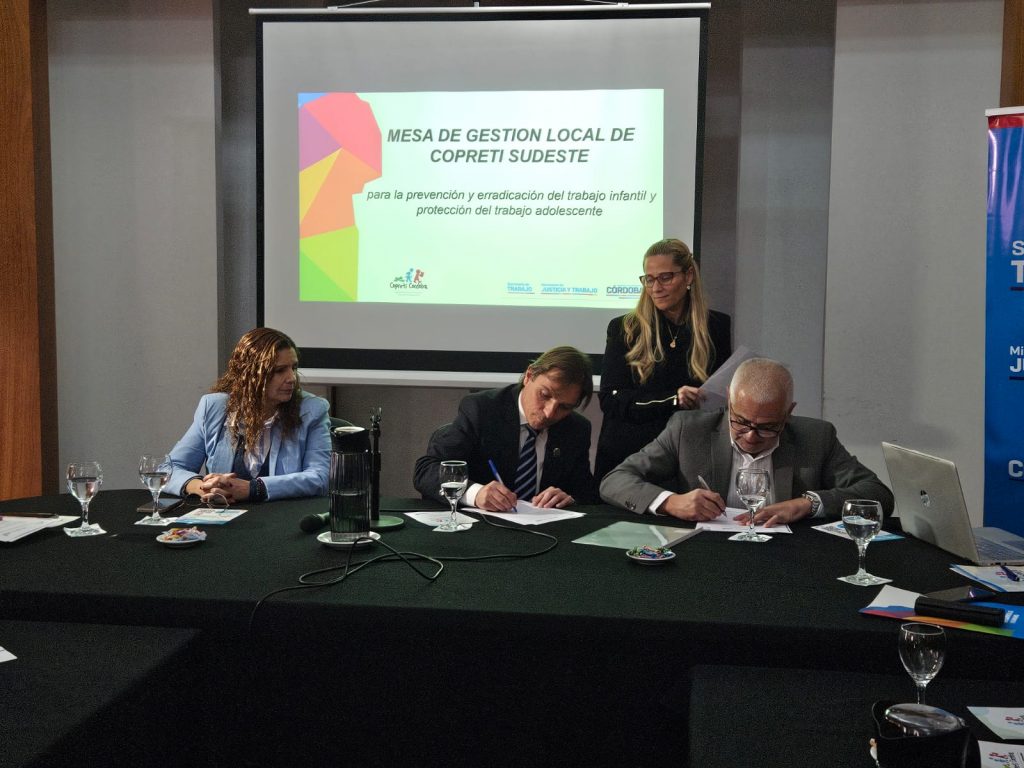 Se conformó una mesa de gestión de la región Sudeste contra el Trabajo Infantil
