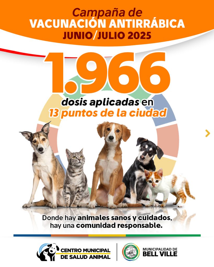 Salud Animal aplicó casi 2.000 vacunas antirrábicas