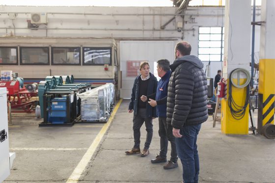 El intendente visitó la empresa Rossuar, parte vital del entramado productivo local.