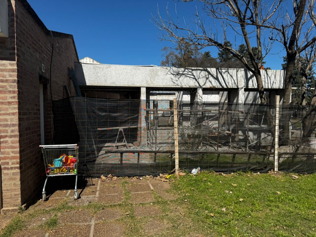 La ampliación de la Sala de 3 de la escuela Provincia del Neuquén llegó al 40% de ejecución