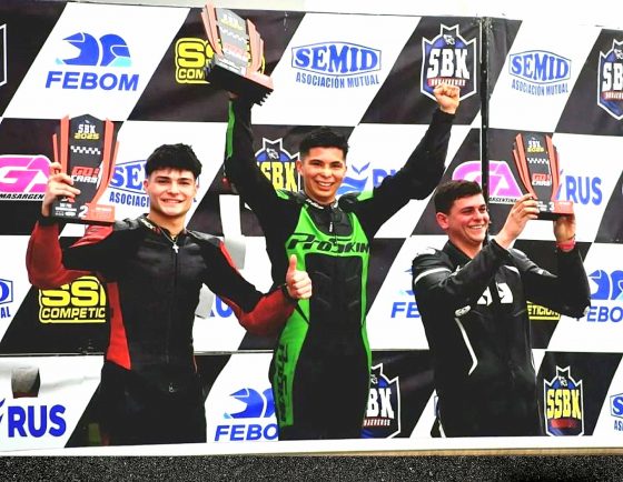 Motociclistas locales brillaron en la quinta fecha del Superbike Bonaerense
