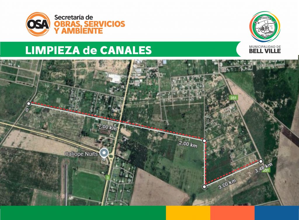 La Municipalidad avanza con la limpieza de canales