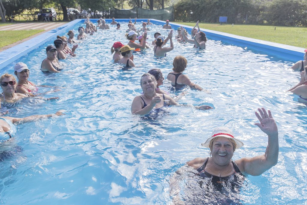 Vuelve el Aquagym para adultos en el predio del Aero Club.