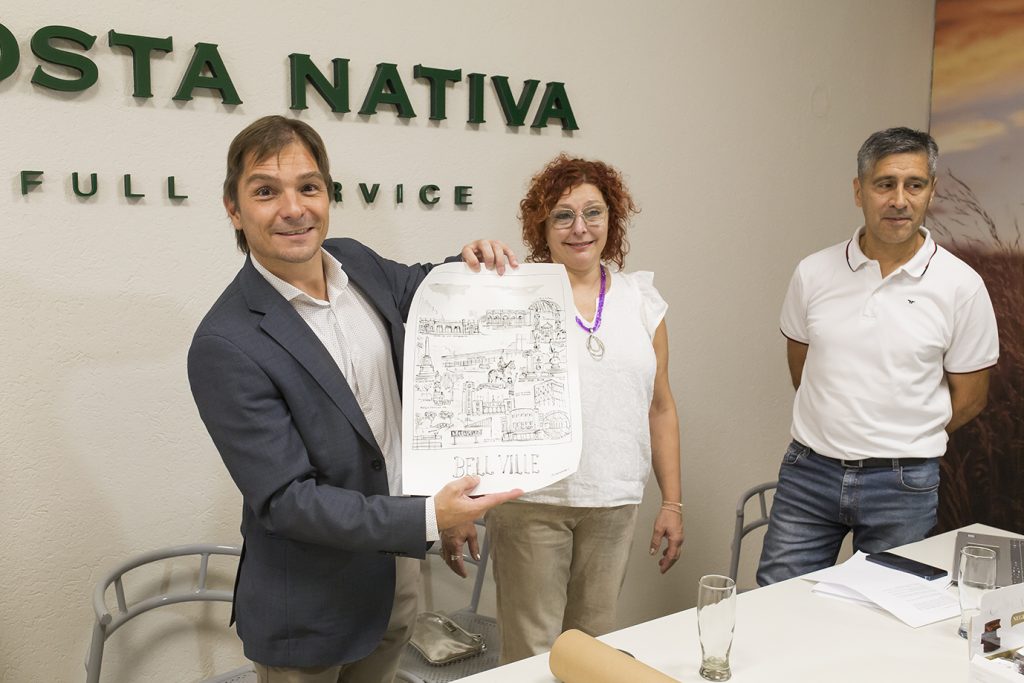 Posta Nativa le regaló al municipio una obra del artista Sebastián Scherkman