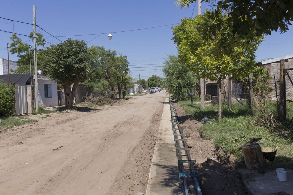 Avanzan las obras de ampliación de cordón cuneta