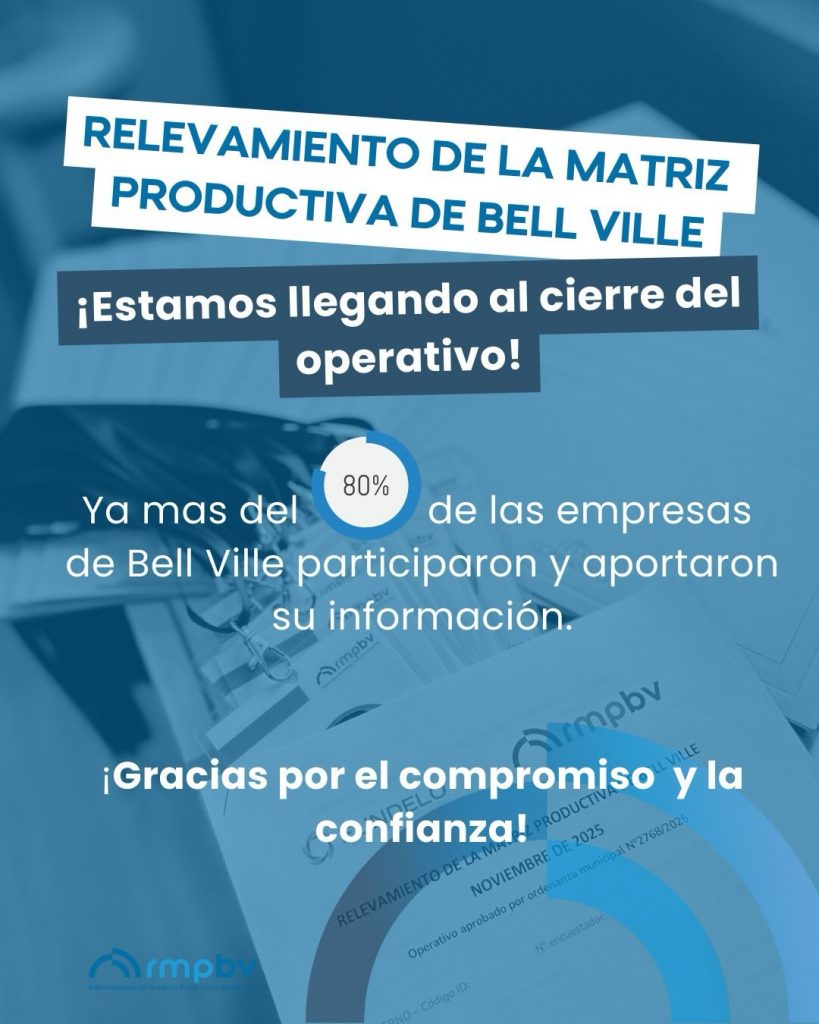 FUNDELO ya relevó más del 80% de la matriz productiva bellvillense