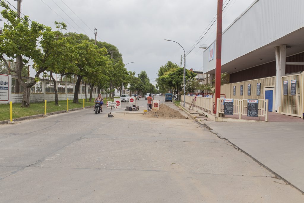 Por obras de la Cooperativa Sudeste, se recomienda circular con precaución en Figueroa Alcorta al 400