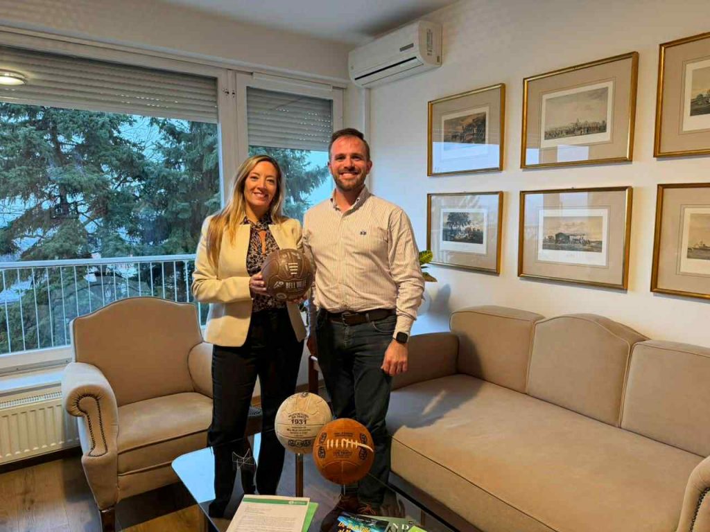 El invento bellvillense llegó a la Embajada Argentina en Hungría