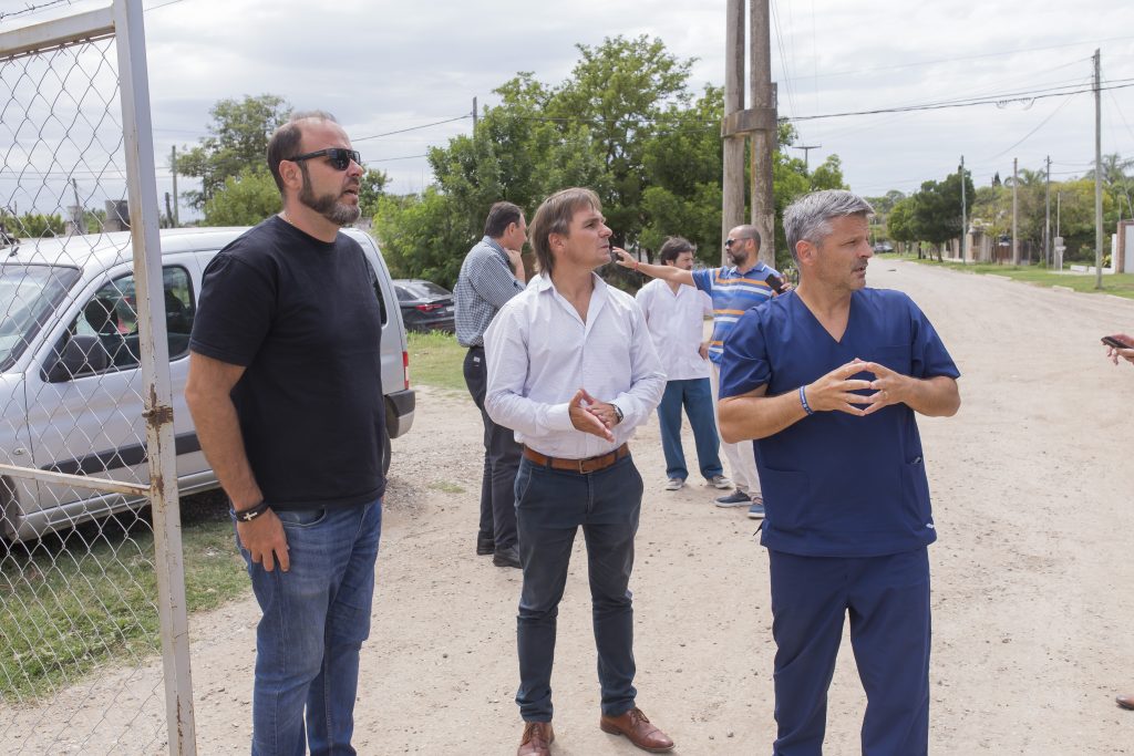 El intendente visitó las obras del nuevo hospital