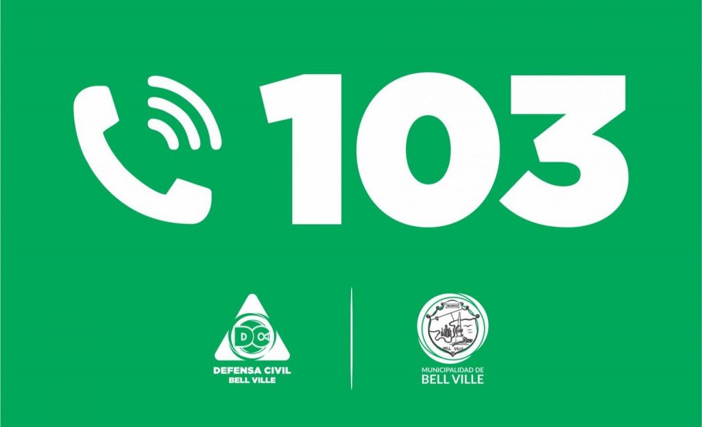 Recordatorio importante: los reclamos a Defensa Civil deben canalizarse en la línea 103
