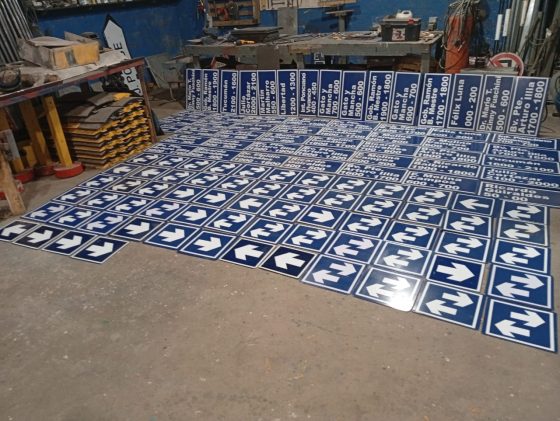 El Taller Vial fabrica más señalética vial para distintos sectores