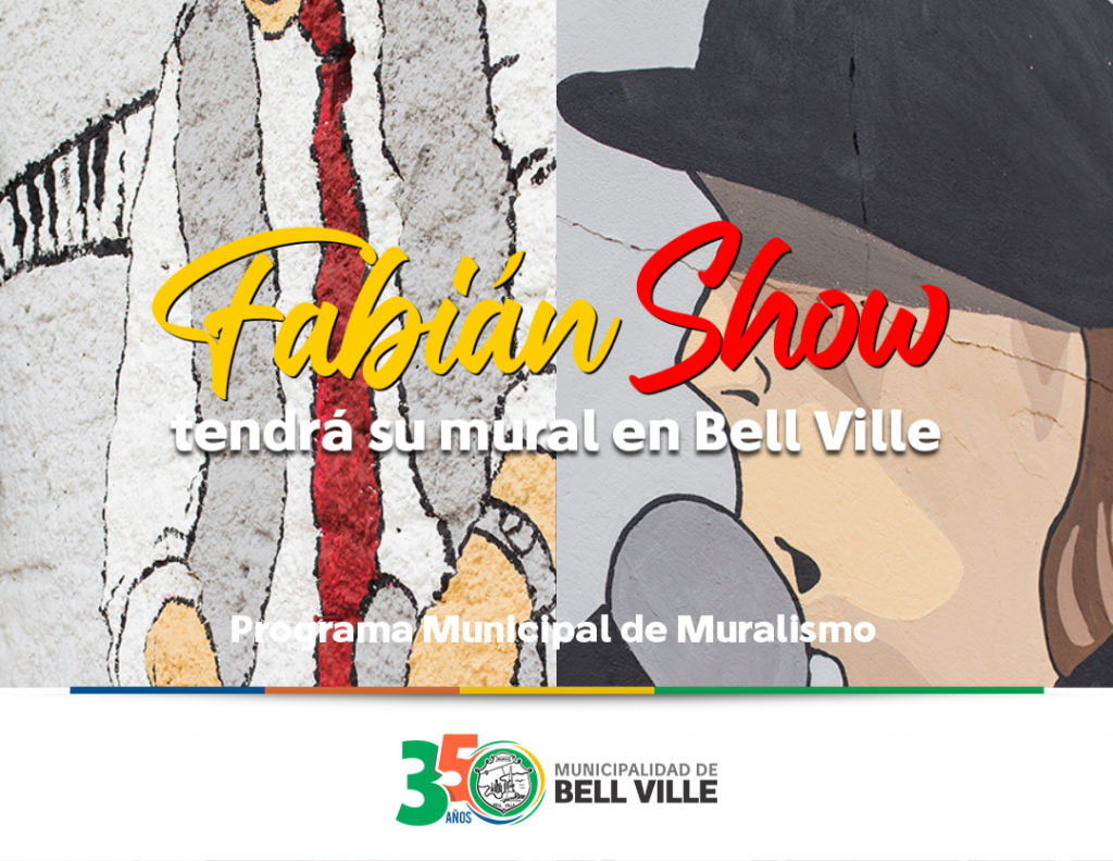 El mural de Fabián Show suma frases elegidas por los vecinos