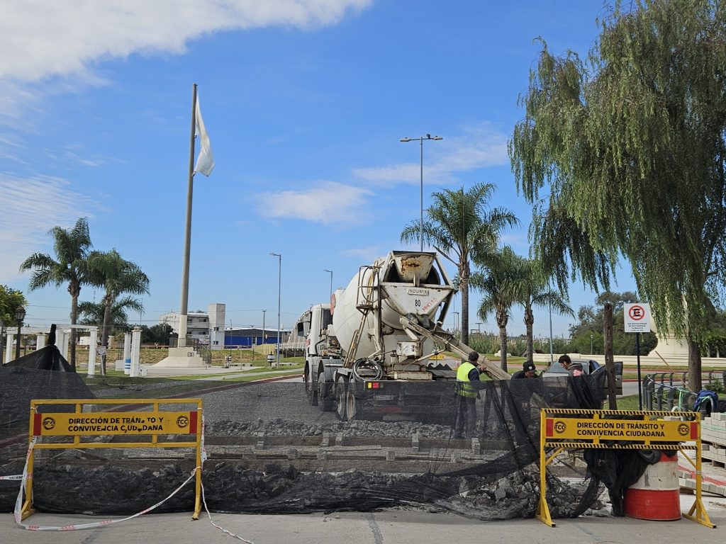 La ciudad mejora día a día: siguen las obras en el sector del Paseo de la Reconstrucción