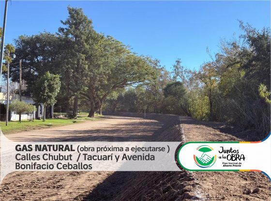 Más vecinos acceden al gas natural: se extiende la red a través del programa Juntos a la Obra