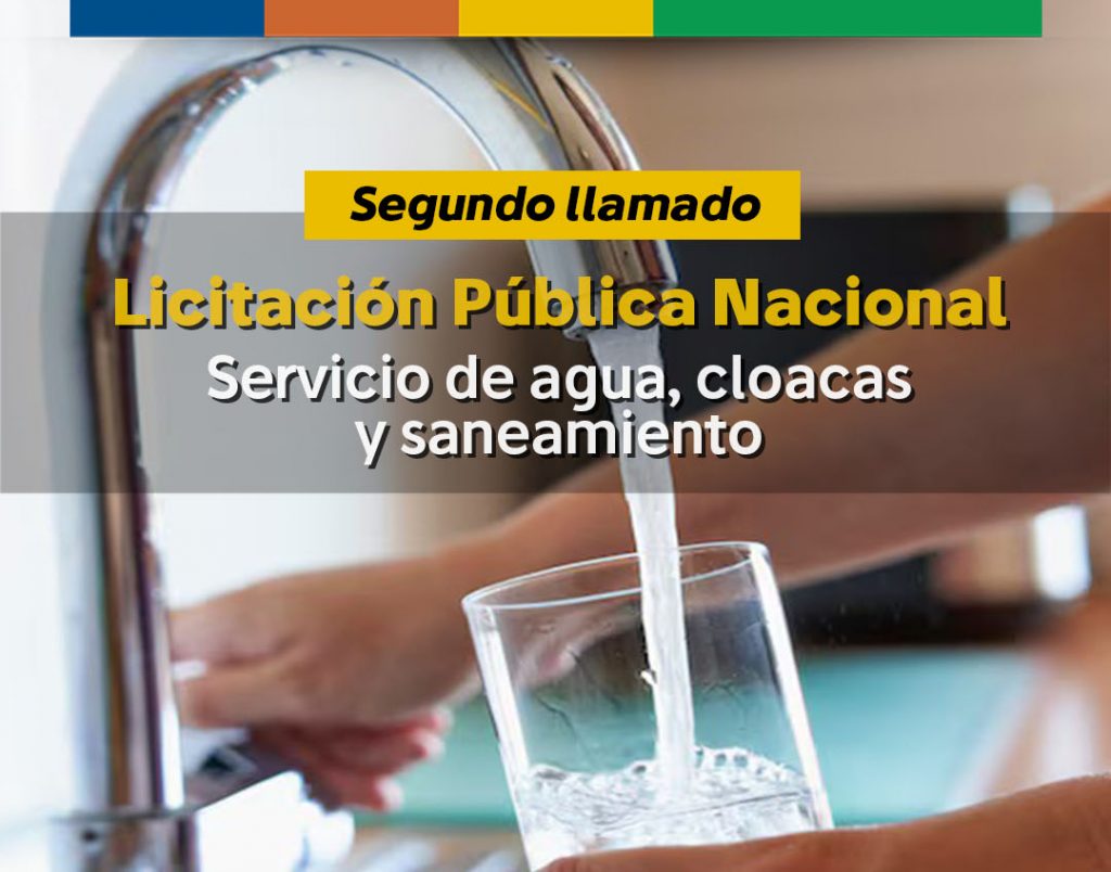 Se hizo un nuevo llamado a licitación para la provisión de servicios de agua potable, cloacas y saneamiento