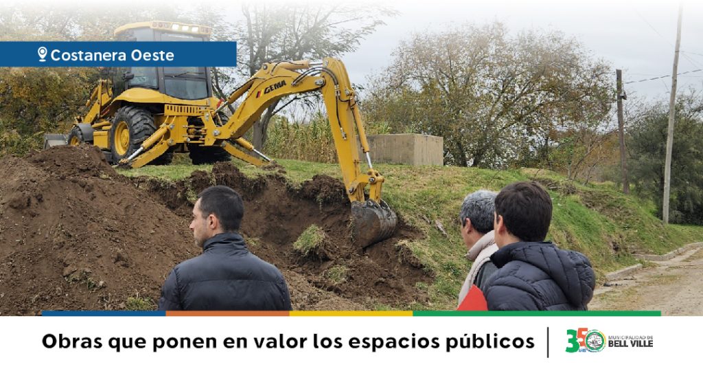Bell Ville avanza con obras que transforman y ponen en valor los espacios públicos