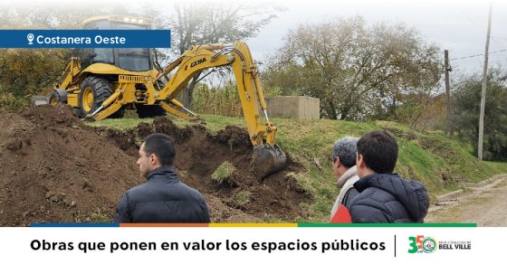 Bell Ville avanza con obras que transforman y ponen en valor los espacios públicos