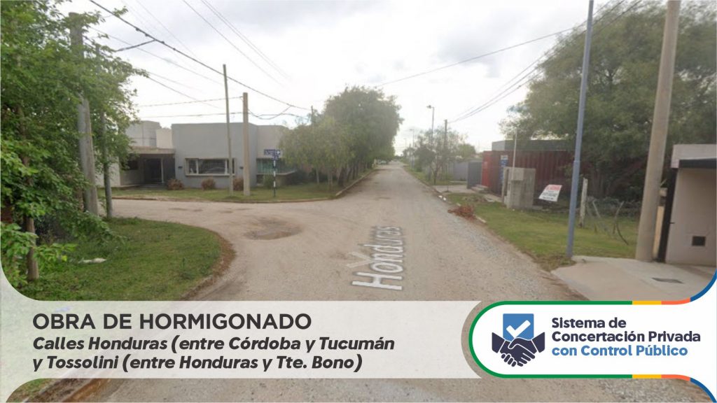 Pavimentarán calle Honduras y Pasaje Tossolini mediante concertación ciudadana privada con control público