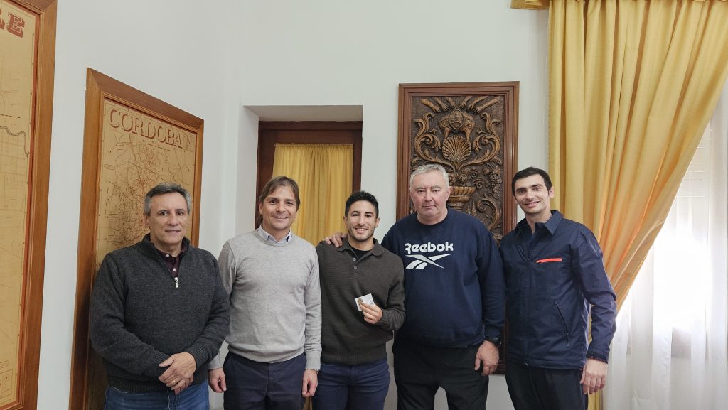 El intendente recibió al destacado jugador de rugby Pedro Cane